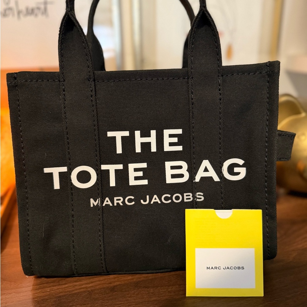 Marc Jacobs Black Canvas Tote Bag